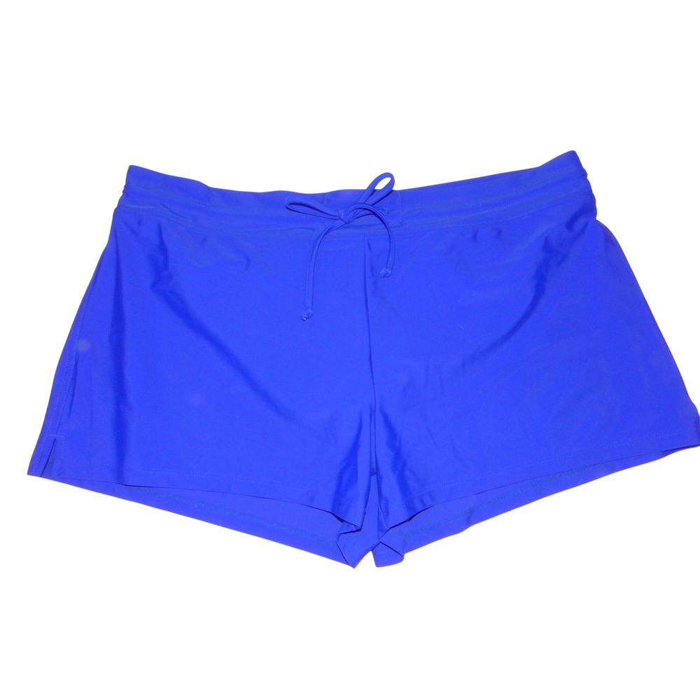 Kona Sol Womens Royal Blue Drawstring Swim Shorts Board Shorts Size L 4309